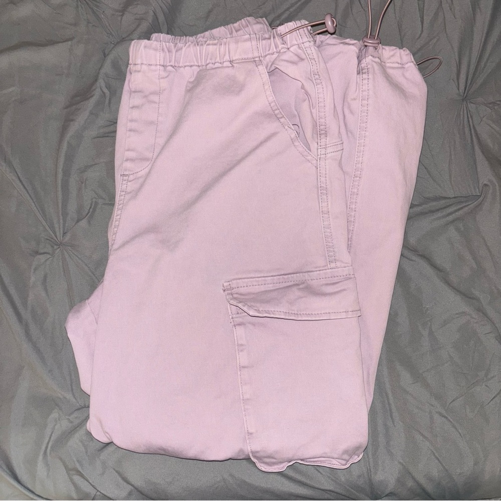 Pink cargo pants